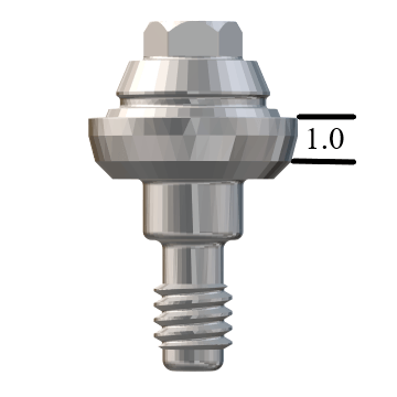 Zimmer® TSV-compatible 4.5mm Straight Multi-Unit Abutment