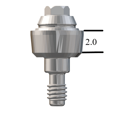 Zimmer® TSV-compatible 4.5mm Straight Multi-Unit Abutment