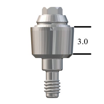Zimmer® TSV-compatible 4.5mm Straight Multi-Unit Abutment