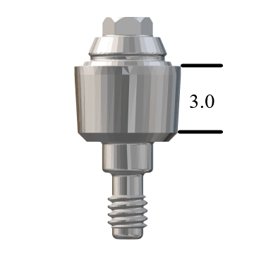 Zimmer® TSV-compatible 4.5mm Straight Multi-Unit Abutment