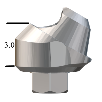 Zimmer® TSV-compatible 4.5mm Angled Multi-Unit Abutment