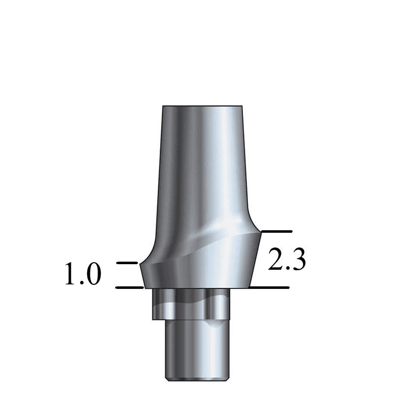 NobelBiocare™ Tri-Lobe-compatible RP Esthetic Abutment Straight, Posterior