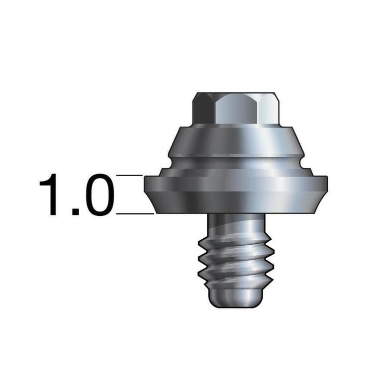 Branemark®-compatible RP Straight Multi-Unit Abutment X 1mm