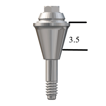 Straumann® BL NC-compatible Straight Multi-Unit Abutment x 3.5mm