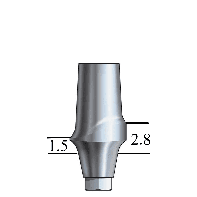 Astra®-compatible Lilac 4.5/5.0mm Esthetic Abutment Straight, Posterior