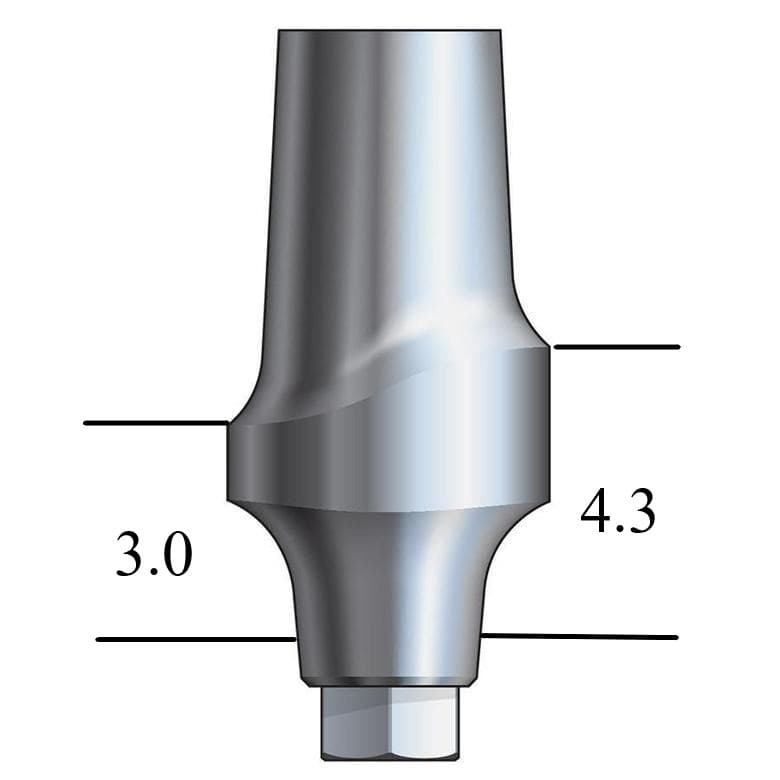 MegaGen AnyRidge®-compatible Esthetic Abutment Straight, Anterior
