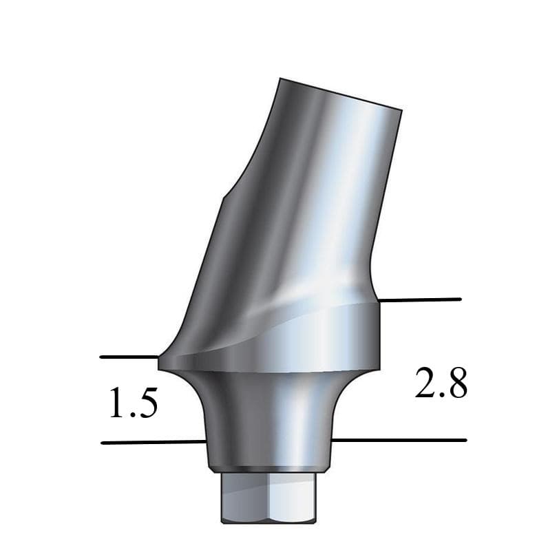 MegaGen AnyRidge®-compatible Esthetic Abutment 15° Angle, Posterior