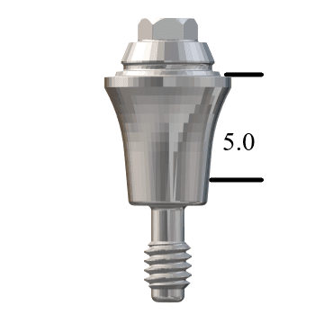 MegaGen AnyRidge®-compatible Straight Multi-Unit Abutment X 5mm