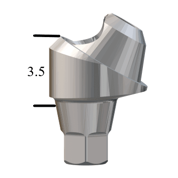 Hiossen® HG-compatible Mini 30° Multi-Unit Abutment X 3.5mm
