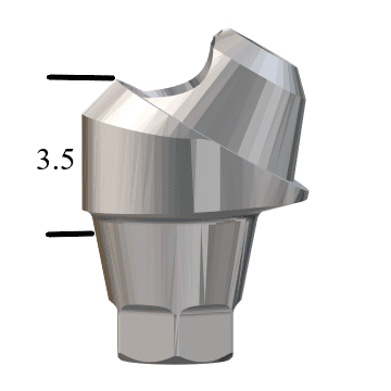 Hiossen® HG-compatible Regular 30° Multi-Unit Abutment X 3.5mm
