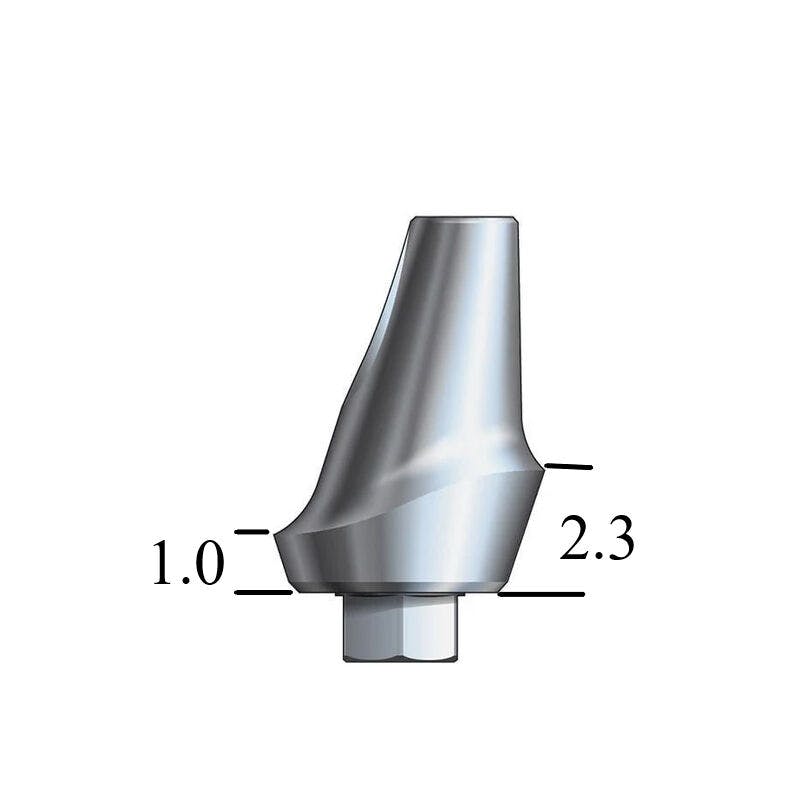 Zimmer® TSV-compatible 4.5mm Esthetic Abutment 15° Angle, Posterior
