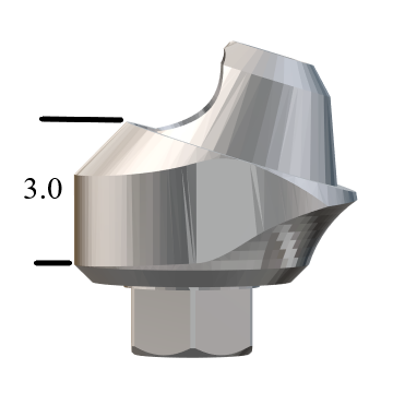 Zimmer® TSV-compatible 4.5mm 17° Multi-Unit Abutment X 3.0mm