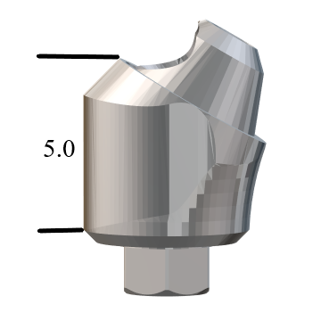 Zimmer® TSV-compatible 4.5mm 30° Multi-Unit Abutment X 5.0mm