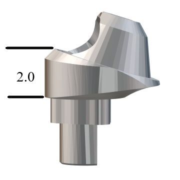 NobelBiocare™ Tri-Lobe-compatible NP 17° Multi-Unit Abutment X 2.0mm