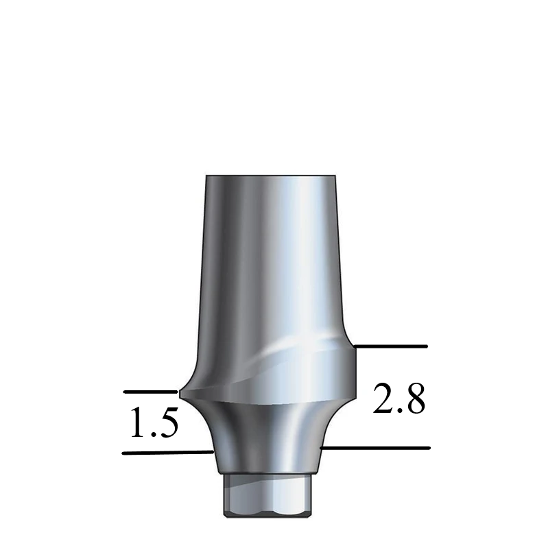 NobelActive™/Conical-compatible RP Esthetic Abutment Straight, Posterior