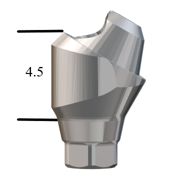 NobelActive™/Conical-compatible RP 30° Multi-Unit Abutment X 4.5mm