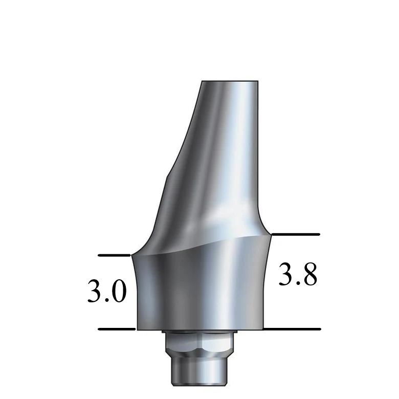 Biomet 3i Certain®-compatible 5.0mm Esthetic Abutment 15° Angle, Anterior