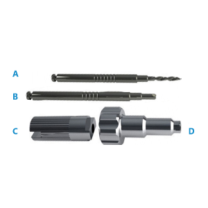 Screw Extractor Kit Internal Hex Biomet 3i Certain®-compatible 4.1-6mm